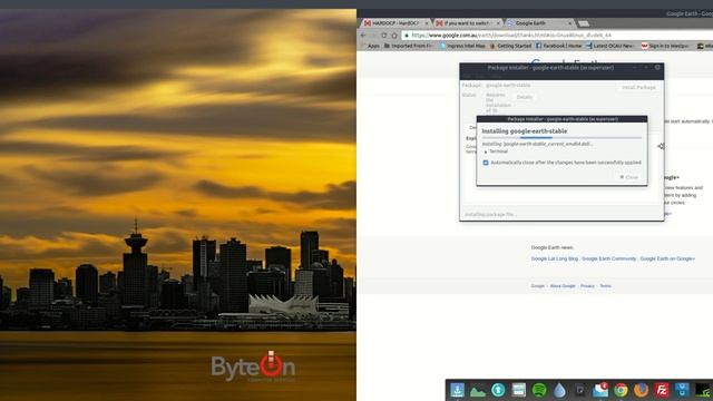 Installing Google Earth under Ubuntu MATE as a .deb installer смотреть онлайн