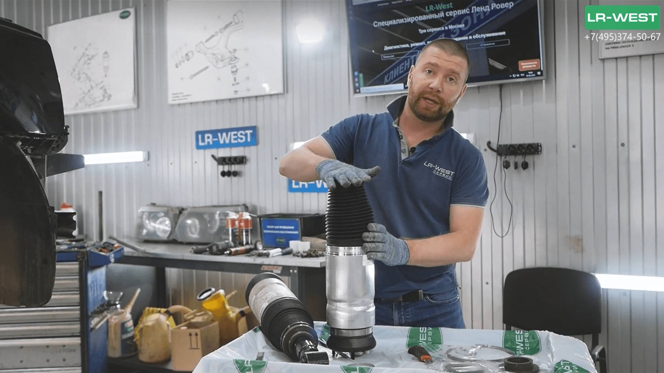 Пневмобаллоны Рендж Ровер и Ленд Ровер. Защитный пыльник-чехол. смотреть онлайн