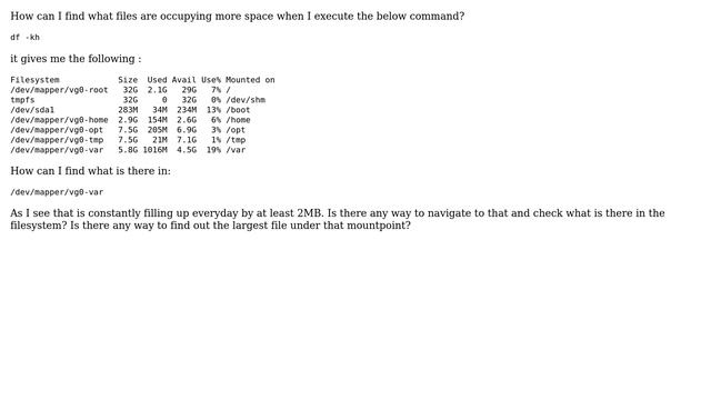 Unix & Linux: How to find large/temp files in a volume? (2 Solutions!!) смотреть онлайн