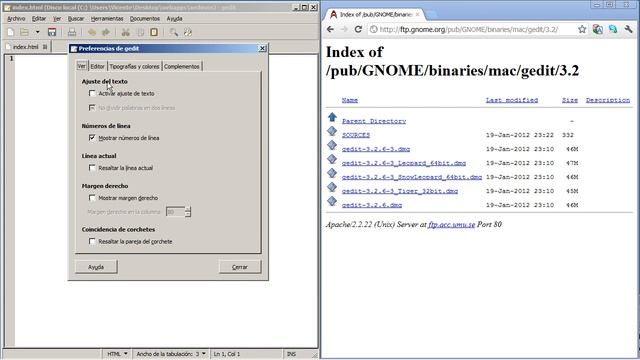 Curso de desarrollo de webapps 03 configurar gedit смотреть онлайн