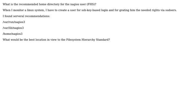 DevOps & SysAdmins: Recommended home directory for nagios user смотреть онлайн