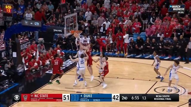 DJ Burns dominates Duke with 29 points to advance to the Final Four смотреть онлайн