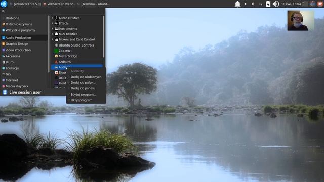 Ustawienia w Ubuntu Studio смотреть онлайн