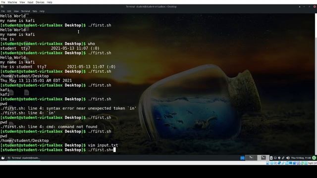 Linux Shell Scripting Redirection смотреть онлайн