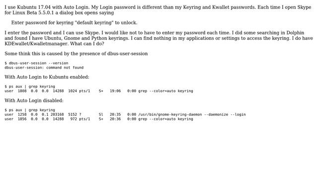 Ubuntu: How can I open Skype without entering a keyring password each time? (2 Solutions!!) смотреть онлайн