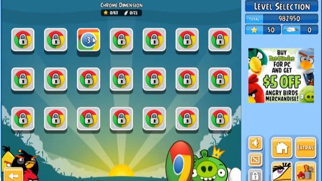 Angry Birds with 444dymek & hydra1502 Episode 4 "Chrome Defension - Tricky level" смотреть онлайн