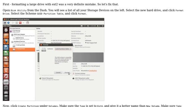Ubuntu: Creating folder in new HDD смотреть онлайн