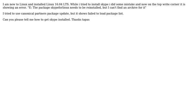 Ubuntu: Error while installing skype in ubuntu 16.04 LTS смотреть онлайн
