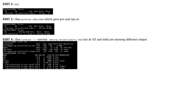 Unix & Linux: lvm sizes don't add upto the partition size (2 Solutions!!) смотреть онлайн