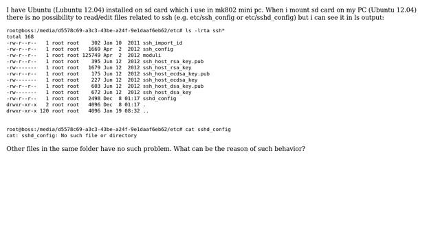 Ubuntu: Can't read/edit existing files смотреть онлайн