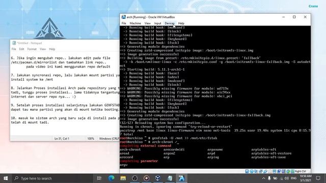 Instalasi OS arch Linux di VirtualBox -lengkap Step by Step смотреть онлайн