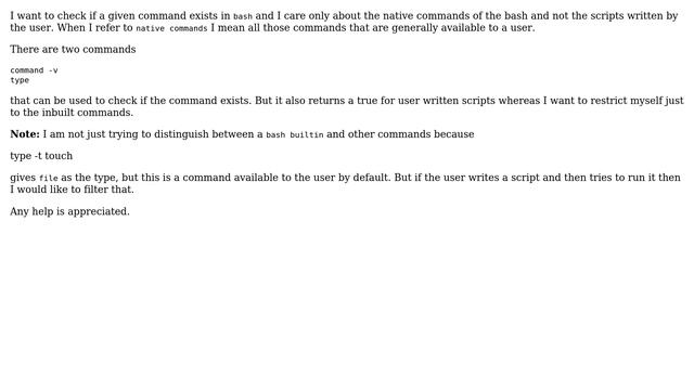 Unix & Linux: Check if the command exists in bash смотреть онлайн