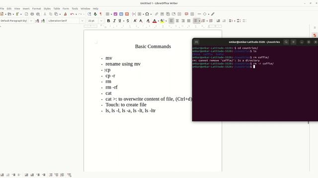 5. More Commands ( Mv, Cp, Mv, Touch, Rm,ls)
