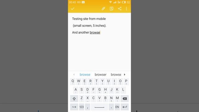 Testing site from mobile (small screen, 5 inches). смотреть онлайн