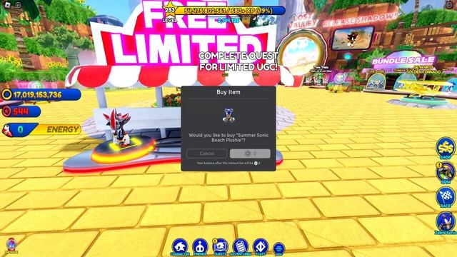 Sonic Speed Simulator: FREE LIMITED UGC + Unlocking Android Shadow Red смотреть онлайн
