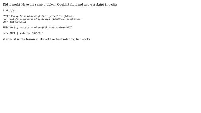 Ubuntu: Can't adjust the brightness on a Toshiba C665 laptop (3 Solutions!!) смотреть онлайн