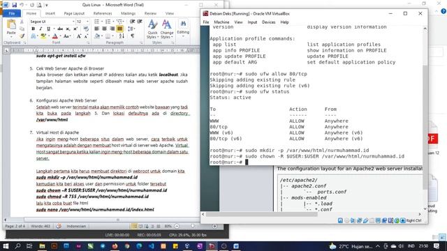 Instalasi dan Konfigurai Web Server Apache Debian 10 #webserver #debian смотреть онлайн