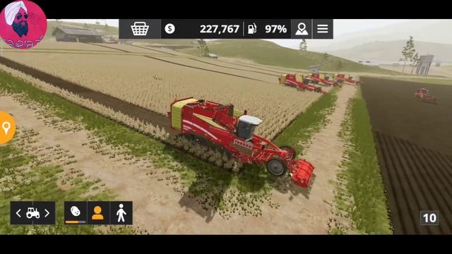 3 Field Fast Potato Cutting 4 Harvesters||Farming Simulator 20 New Update Gameplay (Fs 20) смотреть онлайн