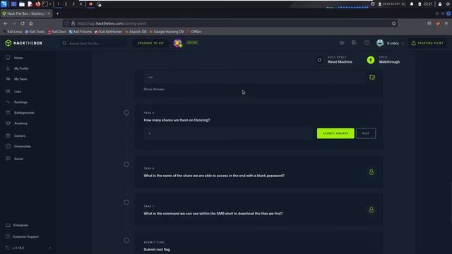 HackTheBox - Dancing Walkthrough | Starting Point #CTF #hacker #hackthebox #penetrationtesting смотреть онлайн