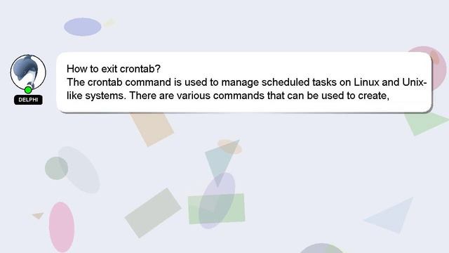 How to exit crontab? смотреть онлайн