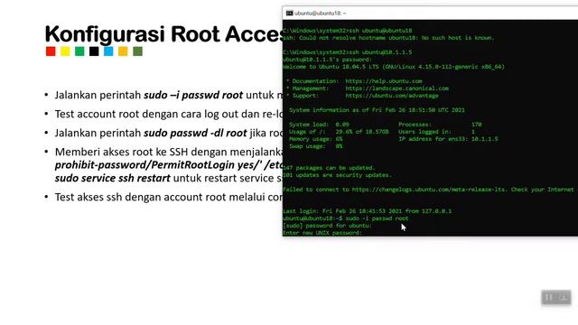Mas Topeng Tutorial : Enable User Root dan Setting Akses ke SSH Linux Ubuntu 18 смотреть онлайн