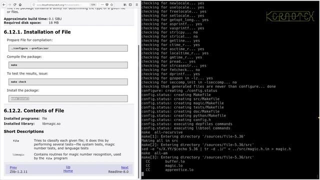 LFS on an Intel i486 Episode 68 - 6.12. File-5.36 смотреть онлайн