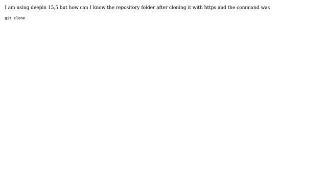 Unix & Linux: How can I open the project folder after cloning it with https using github? смотреть онлайн