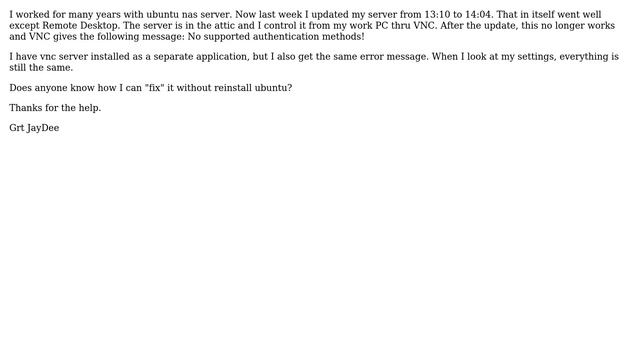 Ubuntu: Remote desktop doesn't works after upgrade from 13.10 to 14.04 смотреть онлайн