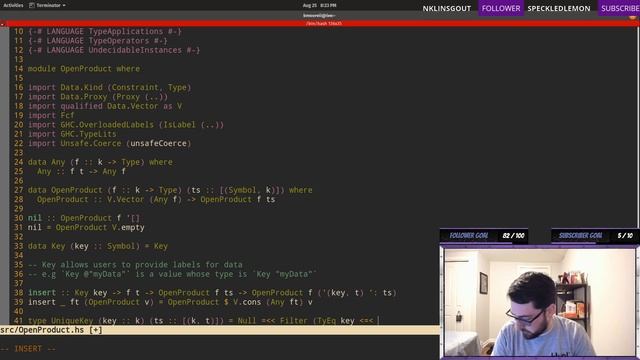 [Haskell] Thinking With Types: Chapter 11 (Extensible Data) смотреть онлайн