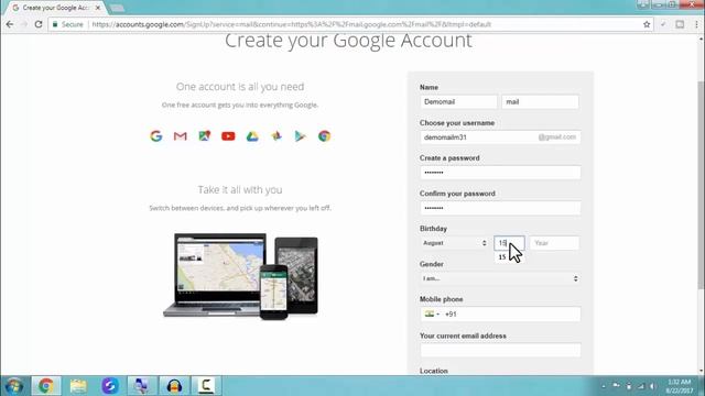 How to create a Gmail Account | Step by step Tutorial in Tamil смотреть онлайн