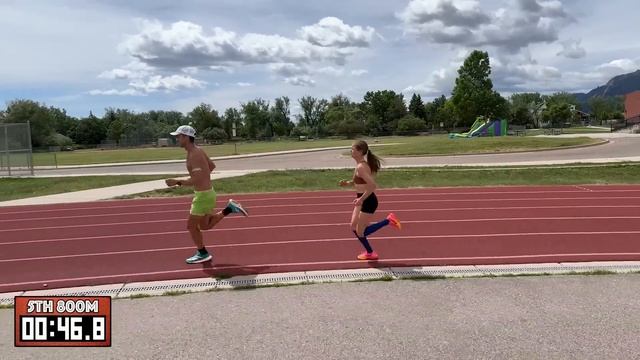 Allie Ostranders Final Workout At Altitude 6*800+8*100