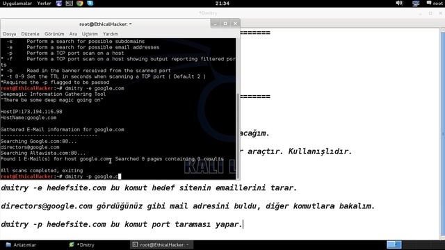 Kali Linux - Dmitry смотреть онлайн
