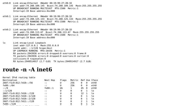 DevOps & SysAdmins: Can't get IPv6 setup statically using CentOS6 on a 1and1 dedicated server смотреть онлайн