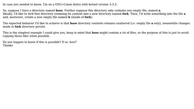 Unix & Linux: How to mount (bind) in a one-way writing fashion? смотреть онлайн