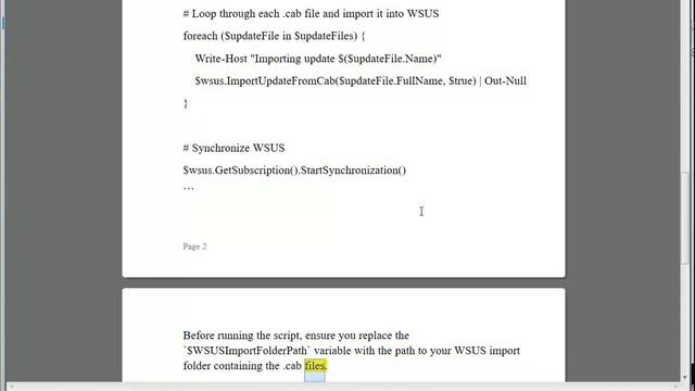 import Updates into WSUS using PowerShell смотреть онлайн