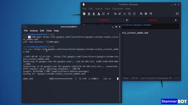 How to Install Google Chrome in kali linux 2021.1 No erros смотреть онлайн
