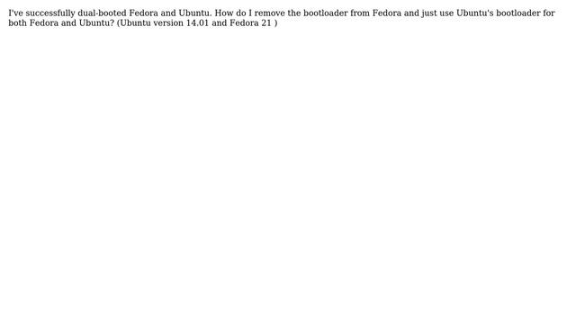 Ubuntu: Ubuntu and Fedora dual boot смотреть онлайн