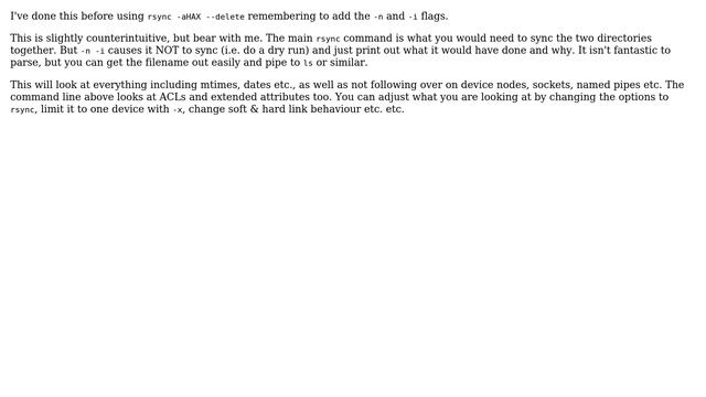Unix & Linux: Is there a Linux deep diff tool that also compares file attributes? (3 Solutions!!) смотреть онлайн