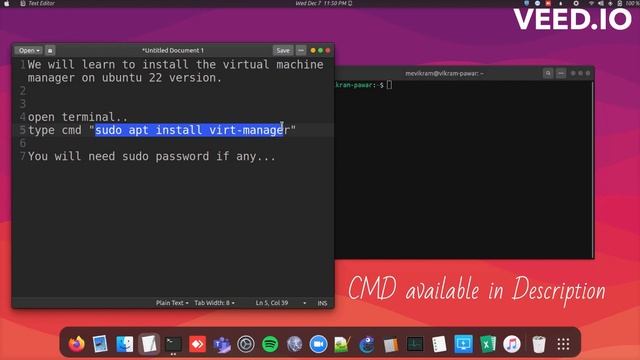 How to install virtual machine manager in Linux, Ubuntu version 22 || Open Source || Vikram Pawar смотреть онлайн
