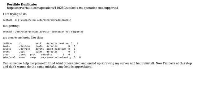 DevOps & SysAdmins: Setfacl: Operation not supported смотреть онлайн