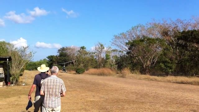 Jeff take off - Gyro-Copter ultralight flight - Samara Costa Rica - Feb 2013 смотреть онлайн