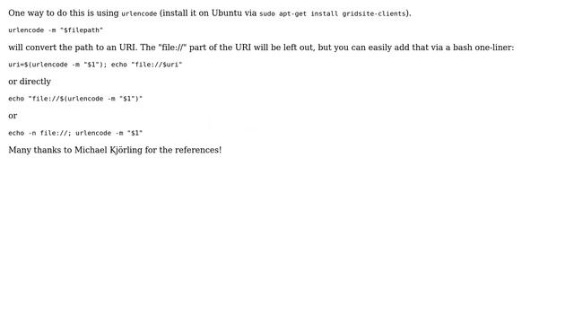 Unix & Linux: Convert file path to URI in bash (3 Solutions!!) смотреть онлайн