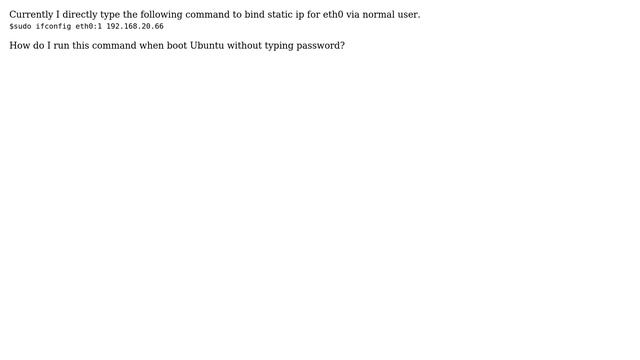 Ubuntu: How do I assign multiple IP address when boot? смотреть онлайн
