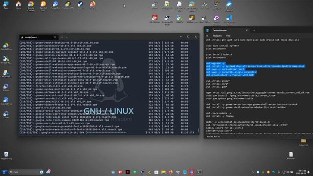 Centos - 9 and Gnome whit windows 11 - Full install - WSL - Youtube 2023 смотреть онлайн