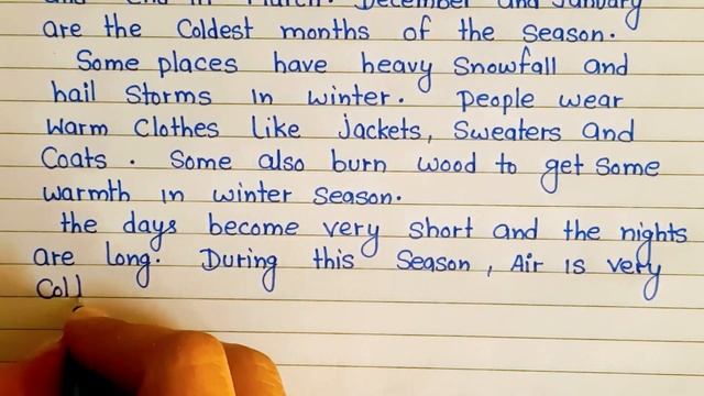 Essay on my favourite season winter ||winter Season essay ||winter Season paragraph ||Reena смотреть онлайн