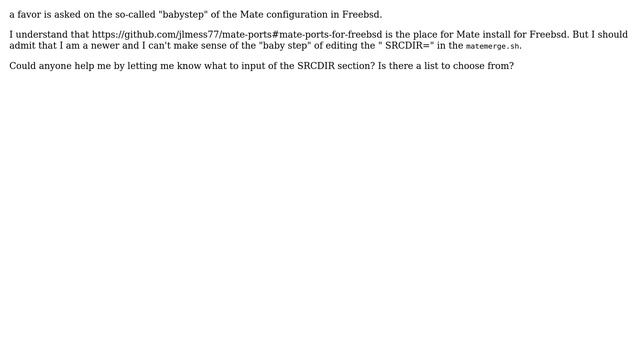 Unix & Linux: How to config the Mate src in Freebsd? смотреть онлайн