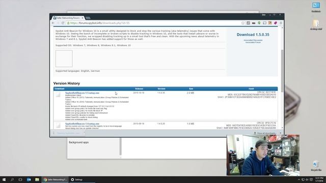 How to Disable Windows 10 Privacy with spybot anti-beacon смотреть онлайн