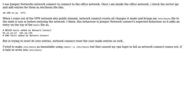 Unix & Linux: Make user made entries in /etc/hosts permanent смотреть онлайн