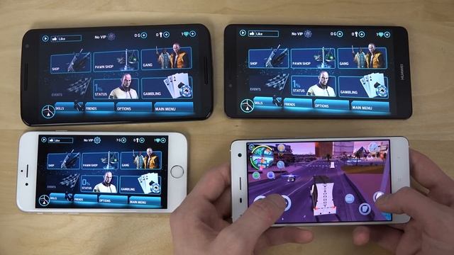 Nexus 6 vs. Huawei Ascend Mate 7 vs. Xiaomi Mi4 vs. iPhone 6 Gangstar Vegas Gameplay Review смотреть онлайн