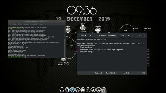 Terminal Linux menjadi MATRIX смотреть онлайн